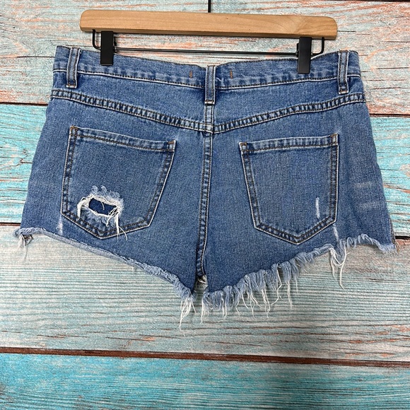 We the Free People Buttonfly Cut Off Shorts Size 26 - Picture 5 of 5